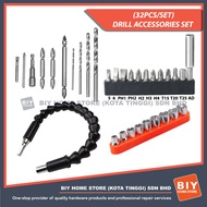DRILL ACCESSORIES SET (32PCS/SET)/ ACCESSORIES FOR CORDLESS DRILL TOOLS/ DRILL BITS/ SCREWDRIVER SCR