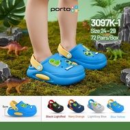 RN baim sandals for boys PORTO 3097K-1 Small 24-29 dino character selipar budak lelaki