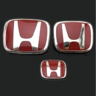 Emblem logo honda h city hatchback red logo h gn2 sedan