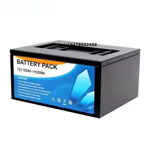 Electric Vehicle Battery 64V 72V 100Ah Large-Capacity LiFePO4 Power Battery CE Certified 5000 Cycles