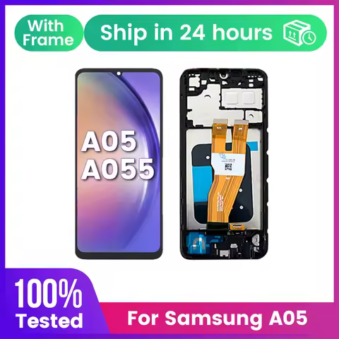 For SAMSUNG A05 screen SM-A05 LCD A055 A055M A055F LCD Touch Screen Digiziter Assembly pantalla With
