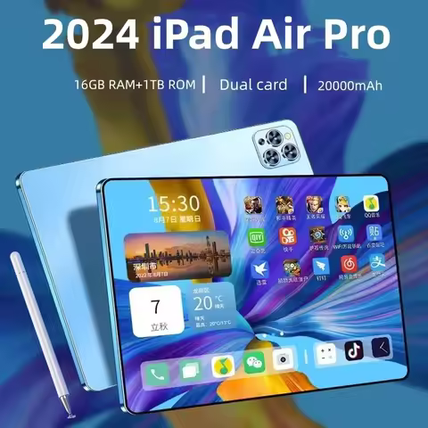 New IPad Air Pro 5G Tablet 11inch HD 4K Android 13 Snapdrago 870 16GB+1TB 20000mAh 5G Dual SIM Call 