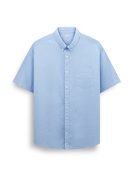 AIIZ (เอ ทู แซด) - เสื้อเชิ้ตผู้ชายแขนสั้น สีพื้น Mens Short Sleeve Shirt