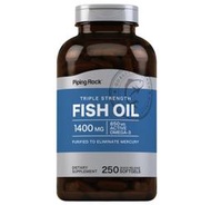 【全館免運】Piping Rock Omega-3 三倍魚油 Fish Oil DHA/EPA 1400mg 250顆
