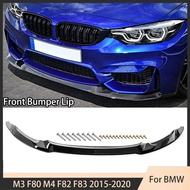 CS Style Front Bumper Lip Splitter Diffuser Spoiler for BMW M3 F80 M4 F82 F83 2015-2020 Front Shovel
