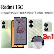 For Redmi 13C Anti-Spy Privacy Tempered Glass Redmi 13 C Ceramic film and Camera Lens Glass Screen P