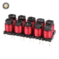 {TB & Bag} 10pcs 50T 13uh-34uH Adjustable High Frequency Ferrite Inductor Adjustable High Frequency 
