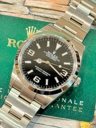 🌈🌈新返貨啦🌈🌈💰💰現金價💰💰💳連出世卡💳🖤🖤369款式🖤🖤大熱款式🖤🖤😍 Rolex Explorer 1 124270 連原裝勞力士鋼帶👔36mm 狀態一流👍🏻👍🏻BW4056（旺角洗衣街店）