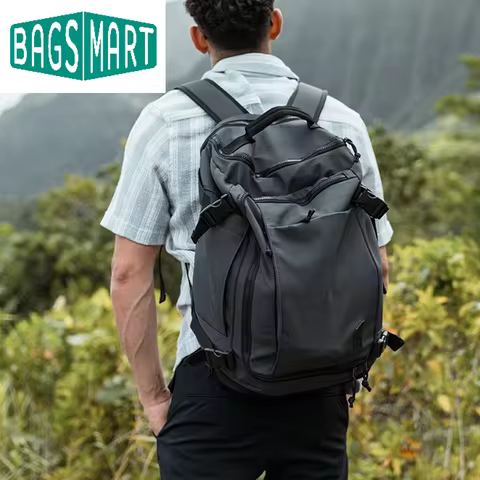 BAGSMART Men's Backpack for Cabin Bag Large Capacity Suitcase Travel Backpacks Expendable Waterproof