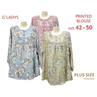 .G'LADYS Printed Floral Blouse (size 42-50) 398487