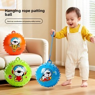 Inflatable elastic hand pat ball with hanging tether Trending lightweight massage bounce training ba
