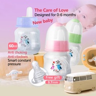 60ml Botol Susu Dot Nipple Standard Bottle for Newbaby FREE Bottle Nipple Bottle Susu Bayi Assorted 