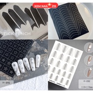 Fench stickers to shape nail tips and fen sticker codes for ombre nail stickers kemnail86
