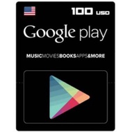 谷歌禮品卡美國$100元 #Google Play Card usd#Gife Card $100