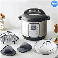 Instant Pot Duo Cuisine Multi Cooker 8 in 1 + Glass Lid Silicon Steamer &amp; Gloves