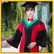 AT|  Academic Dress for Graduation Ribbon Color-coded Academic Dress Graduation Cap and Gown Set 202