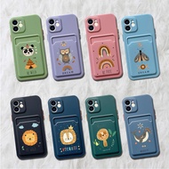 [018] Fashion Card Holder Wallpaper Zoo for Vivo Y15s - Y01 - Y91C - Y1s (Other Types Ask Chat)