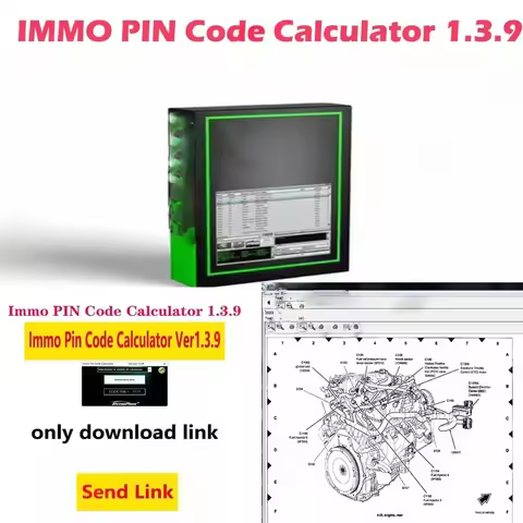 IMMO Pin Code Calculator V1.3.9 obd2 scanner software for EU models Unlocked PIN code on many PSA ec