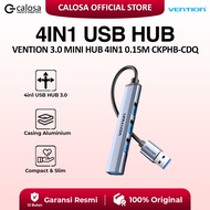 VENTION HUB 3.0 MINI HUB 4 IN 1 0.15 Meter USB Hub 4in1 Port Ultra slim High Speed 5 Gb/s CKPHB-CDQ 