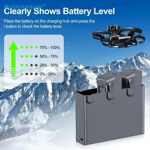 Drone For Avata 2 Intelligent Flight Battery 2150mAh Batteries Charger Time 23min For DJI Avata 2 Av