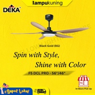 DEKA F5DCL PRO 56" 46" SIRIM 5 Blades DC Motor 20 Speed Remote Control Ceiling Fan
