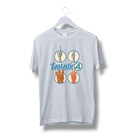 The Fantastic 4 T-Shirt - Men's and Women's Custom Distro Plain
