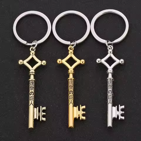 Fashion Vintage Anime chaveiro Cosplay Gifts Attack On Titan Keychain Eren Yeager Shingeki No Kyojin