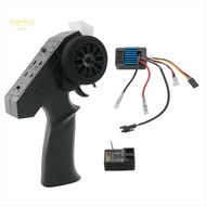 2.4G 2 Channel Remote Controller Kit Transmitter Receiver 50A ESC for  MN88K RC Car Upgrade Parts