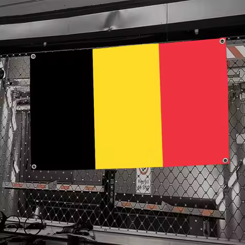 1pc Belgium Flag Flags And Banners Four Hole Flag Polyester Outdoor Decor Room Aesthetic