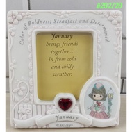 Precious Moments Porcelain Birthstone Photo Frame - JANUARY Garnet 292729