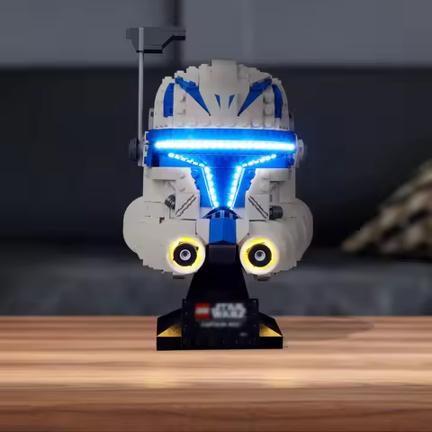 LED Lighting Set Suitable for LEGO Star Captain Rex Helmet 75349(Not Including Building Blocks)