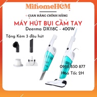 Máy hút bụi cầm tay Deerma DX118C - Hàng Chính Hãng - Có VAT