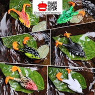 Gewang Memancing Umpan Katak Berkaki Frog Fishing Lure Rotating Legs 9cm13g Thunder Soft Lure Bait F