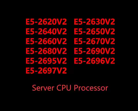 E5-2620V2 2630V2 2640V2 2650V2 2660V2 2670V2 2680V2 2690V2 2695V2 2696V2 2697V2 Server CPU Processor