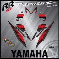 STRIPE MOTOR YAMAHA LC 135 - V1 SPARK-RR 135 (119)TH(A-GRADE) STICKER CUSTOM STRIPE READY STOCK