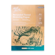 Mont Marte Recycled Toned Drawing Paper A4 or A5 25 Sheets 170gsm
