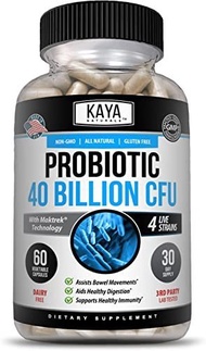 ▶$1 Shop Coupon◀  Kaya Naturals Probiotic 40 Billion CFU | Probiotics for Women, Probiotics for Men
