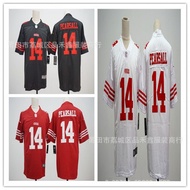 Stok tersedia, penghantaran cepat 2024NFL San Francisco 49ers 49ers 2 Sulaman Jersi 14 #     Ragbi L