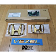 Honda Japan JDM Gold Emblem Logo For Honda HRV HR-V Vezel Pre Facelift 2015 to 2019