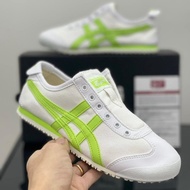 onitsuka tiger slip on "white Light green"