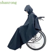 SHANRONG Wheelchair Raincoat, Tear-resistant Lightweight Wheelchair Waterproof Poncho, Durable Packable with Hood Reusable Rain Cover for Wheelchair Seniors