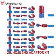 Universal AN4 AN6 AN8 AN10 Straight 45 90 120 180 Degree Oil Fuel Swivel Hose End Fitting Oil Hose E