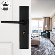 Lever Type Doorknob Lockset Aluminum solid handle Black Aluminum High Quality Door Lock