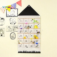 Hanging Storage Bags,Advent-Calendar,Fabric Advent-Calendar with 24 Pockets,for Children Storage Cho