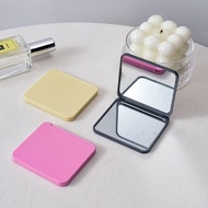 2-Face Makeup Mirror Square Portable Cute Girl'S Gift Hand Mini Mirror Pocket Double-Sided Makeup Mi
