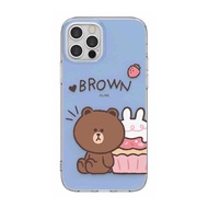 เคส Line Friends ของแท้100% สำหรับ IPhone15 15Promax เคส15pro 14Promax สีน้ำตาล IMD 14 14pro 13pro C