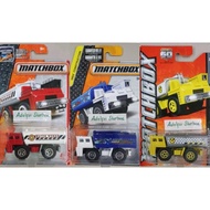 Matchbox water works water hauler mbx 2012 collection 60th anniversary on site construction delivery truck Tank truck h20 h2O hlx company