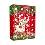 Yegbong Christmas Advent Calendar Gift Box Kids - 24 Pcs Christmas Pendant Keychain Lovely Resin Christmas Tree Pendant xmas Christmas Surprise Blind Box Gift Countdown 24 Days Advent Calendar Resin Pendant Party Keychain Childrens Decorative Toys