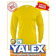 ✑✉☏Shirt On LONG SLEEVE Canary YELLOW SWEATER YALEX Gold Plain High Quality Red Label Shirt Ideal fo