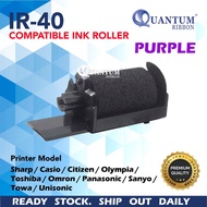 [PURPLE] IR-40 IR40 Ink Roller Calculator Cash Register for Sharp / Casio / Aurora / Olympia XE-A107